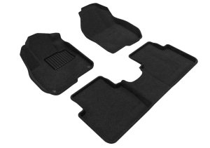 Honda CR-V Floor Mats - Front + Rear - 3D MAXpider - Elegant Series - Black - `17-`22 Honda CR-V Floor Mats - Front + Rear - 3D MAXpider - Elegant Series - Black - `17-`22
